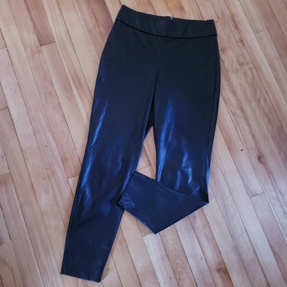 J.Crew Womens S Mid Rise Faux Leather Legging - Black - Picture 8 of 8